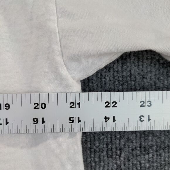 Retro 2021 Top Gun Graphic Print T-Shirt Mens L Short Sleeve White Crew Neck - Picture 11 of 11